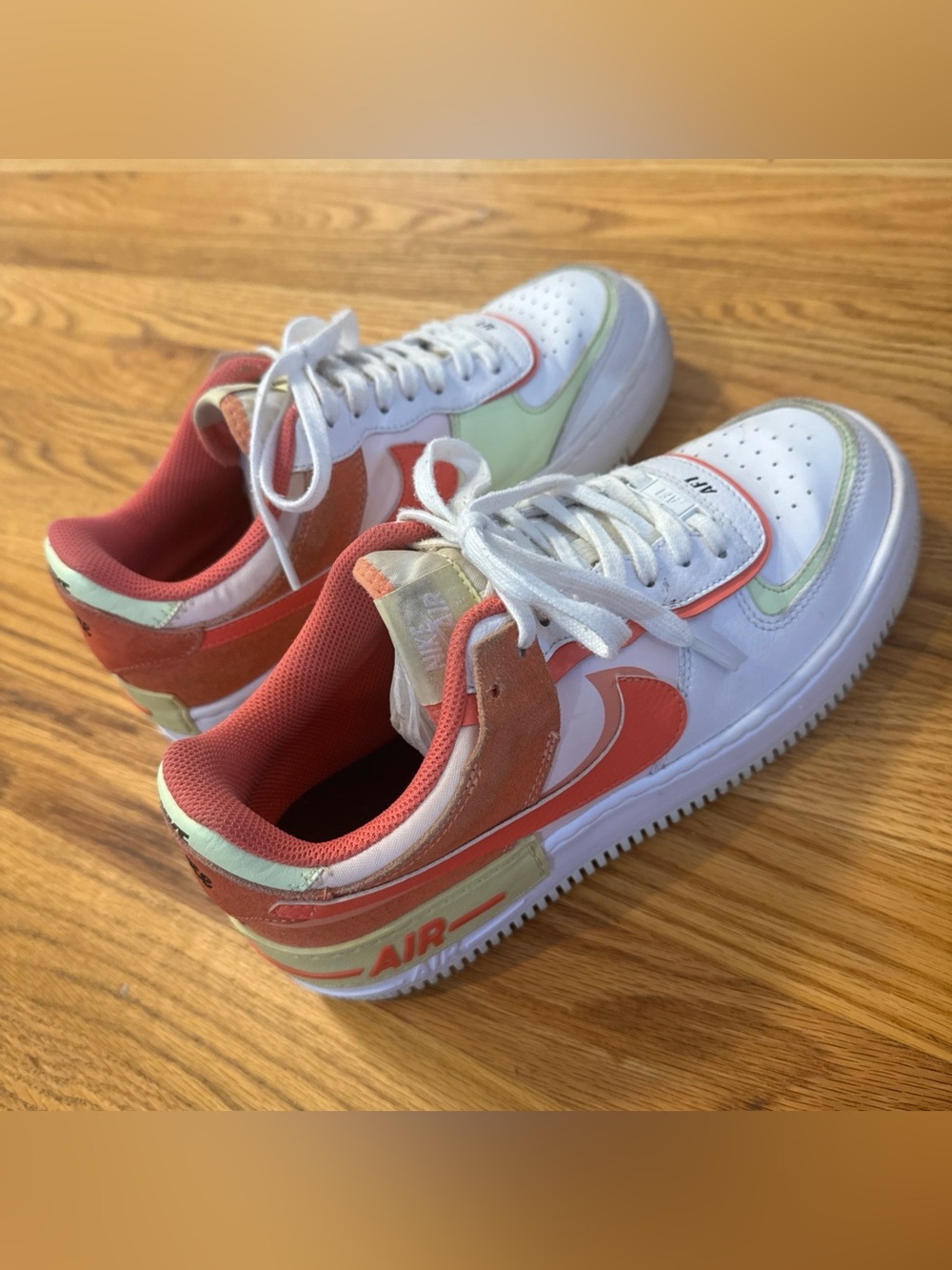 Women’s Size 9.5- Nike Air Force 1 Shadow White Magic Ember